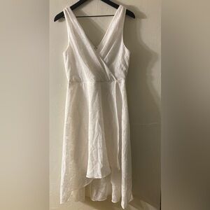 DKNY Elegant White Floral Dress